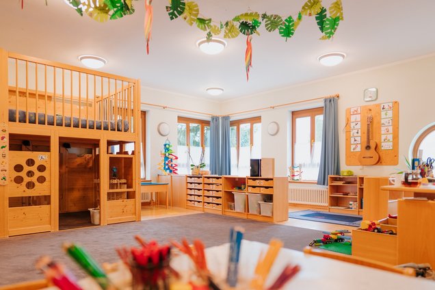 Raum der ersten Kindergartengruppe