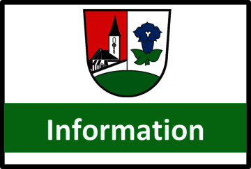 Gemeindewappen der Gemeinde Reichenau mit dem Wort Information